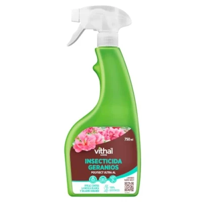 Imagen de VITHAL Insecticida Geranios LU 750ml De Amplio Espectro Para Geranios, Aplicación Directa, Sin Necesidad Preparación Ni Dosificación
