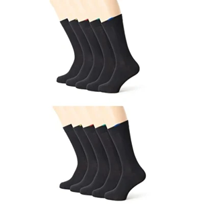 Imagen de Dim Calcetines Ecodim Talón Reforzado Hombre x10, Negro, 43 46