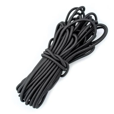 Imagen de 10m x 4mm Cuerda Expansora,Elástico de Lona.Cordón Elástico,Cuerda Elástica Fuerte Amortiguación Amarre Artesanía Bricolaje,Resistente a La Intemperie para Remolques,Toldos,Lonas UVM