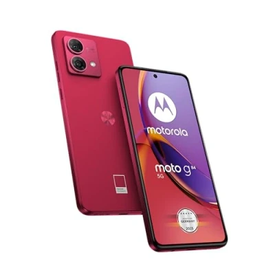 Imagen de Motorola Moto g84 5G (pantalla de 6,5&quot; FHD+, cámara dual 50 MP, 12/256 GB, 5000 mAh, Android 13) Viva Magenta incluye funda protectora y adaptador para coche