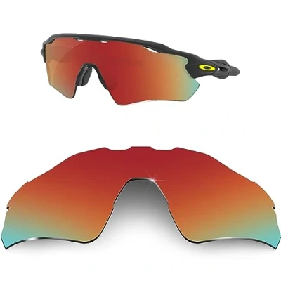 Imagen de HiCycle2 Lentes de repuesto polarizadas para gafas sol Oakley Radar EV Path, Red, Path
