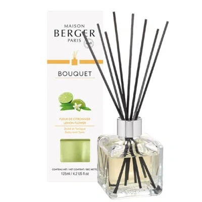 Imagen de Lampe Berger Juego de ambientadores Cube Fleur Citronnier y Flor limón, 125 ml
