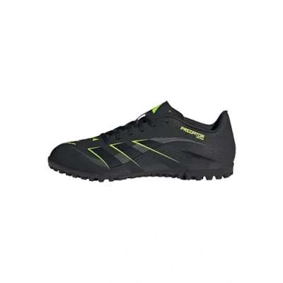 Imagen de adidas Predator Club Turf Football Boots, Botas de fútbol Unisex Adulto, Core Black/Carbon/Lucid Lemon, 47 1/3 EU