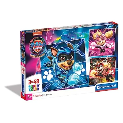 Imagen de Clementoni 25303 Supercolor Puzzle 3x48 Piezas, Patrulla Canina The Mighty Movie, 3 Puzzles Infantiles De 48 Piezas Cada Uno A Partir 5 Años