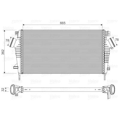 Imagen de VALEO 818603 Intercooler sin válvula EGR OPEL: Insignia A Hatchback, Berlina