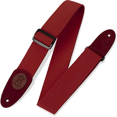 Imagen de Levy&#039;s Leathers MSSC8 RED Correa para guitarra de algodón, color rojo