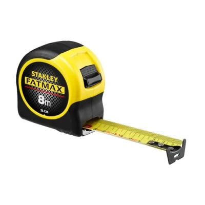 Imagen de STANLEY 0 33 728, Flexómetro Blade Armor, largo 8m x ancho 32mm, Gama FatMax, Cinta gruesa, Más resistente, Recubrimiento Mylar antiabrasión y anticorrosión