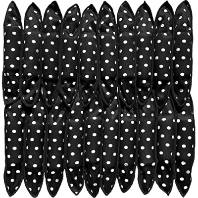 Imagen de Rodillo de pelo suave premium para cabello largo y corto dormir toda la noche rizos grandes pequeños sin calor, ondas hermosas (20 unidades)