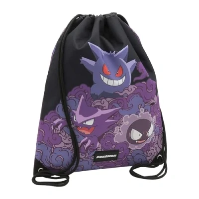 Imagen de Pokémon Mochila Saco Juvenil, Diseño Gengar, con Asas Regulables, Rucksack, Color Negro, Producto Oficial (CyP Brands)