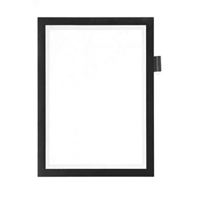 Imagen de Durable 499301 Marco informativo DURAFRAME NOTE A4 autoadhesivo con portabolígrafo para escribir directamente en la hoja, negro