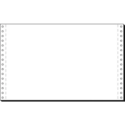 Imagen de Sigel 08330 Papel continuo (2000 hojas, 330 x 8&quot;, A4 vertical, 60 g/m2), color blanco