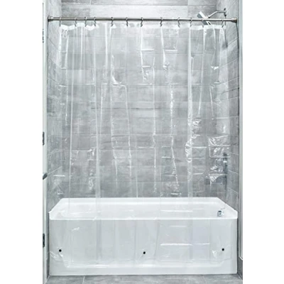 Imagen de InterDesign Vinilo 4,8 Maletero de Ducha Calibre, Vinilo, Transparente, 72 Inch by 84