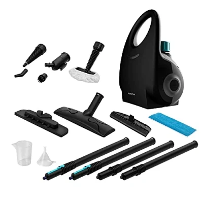 Imagen de Cecotec Vaporeta de Trineo HydroSteam 2030 Active. 2000 W, Depósito 750 ml, 4 bares Presión, 35g/min caudal vapor, Radio Acción hasta 6 metros, Incluye 12 Accesorios