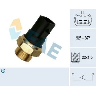 Imagen de FAE 37220 Interruptor de temperatura, ventilador del radiador FIAT: Panda I Hatchback, Uno Punto IVECO: DAILY 2 Kipper