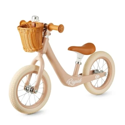 Imagen de Kinderkraft Rapid 2 Bicicleta Sin Pedales Rapid, De Equilibrio, Partir 3 Años, Sólida, para los Niñas y Niños, Segura, Ajustable, Solo 3.7 kg, Retro, Rosa