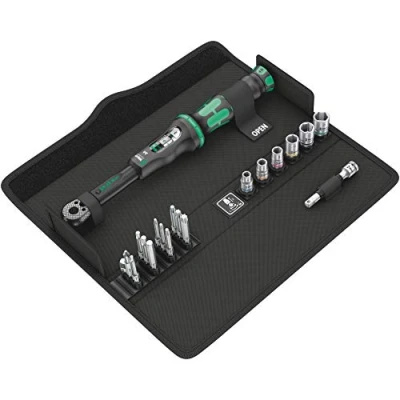 Imagen de WERA 05130110001 Click Torque A 6 Set 1 Llave dinamomé. con puntas+vasos en caja textil