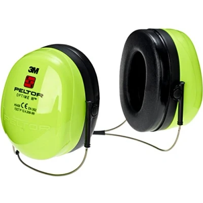 Imagen de 3M PELTOR Optime III Orejeras de nuca Alta Visibilidad 305dB (1 orejera/caja), H540B 474 GB