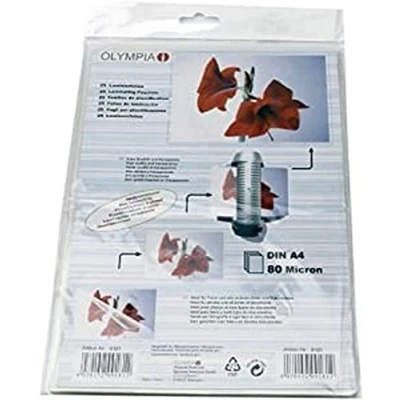 Imagen de Olympia 9181 Fundas para plastificar, 80 Mic, DIN A4, 25 unidades