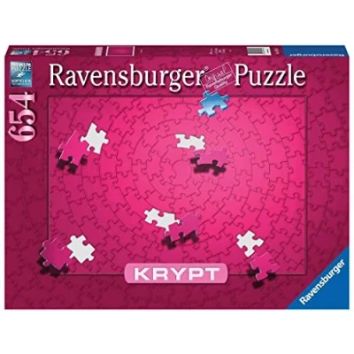 Imagen de Ravensburger puzzle Krypt: Color Rosa, Puzzles para Adultos y Niños, Rompecabezas Adultos, 654 piezas Redondas, Usa Pegamento enmarcar, Pasatiempos Regalos