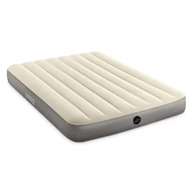 Imagen de Intex Colchón de Aire estándar Dura Beam 64102E: Fiber Tech, tamaño matrimonial, Altura la Cama 10 Pulgadas, Capacidad Peso 600 Libras, Bomba vendida, 75 x 54 Pulgadas; 1,95 kg