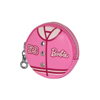 Imagen de Barbie Varsity Monedero Cookie, Rosa, 8,7 x cm