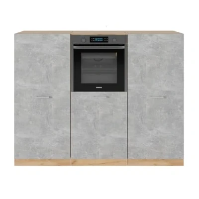 Imagen de Vicco Bloque de cocina &quot;R Line&quot;, Hormigón/roble dorado, 180 cm sin encimera