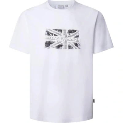 Imagen de Pepe Jeans FLAG Camiseta estampada, Hombre, Talla: Small, White