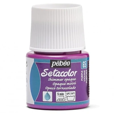 Imagen de PEBEO Setacolor Pintura para Telas (45 ml, Opaca tornasolada), Color púrpura