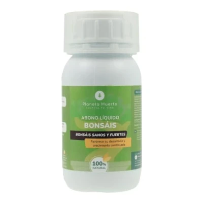 Imagen de PLANETA HUERTO Abono Líquido Bonsáis 250 ml: Fertilizante Especializado para el Desarrollo Saludable y Equilibrado de con Nutrición Específica