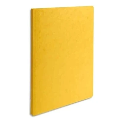 Imagen de Exacompta 11506H Paquete de 50 subcarpetas en cartulina brillo 400g/m² extensión lomo 15 a 35 mm certificadas FSC® dimensiones 24x32cm para documentos formato A4 amarillo