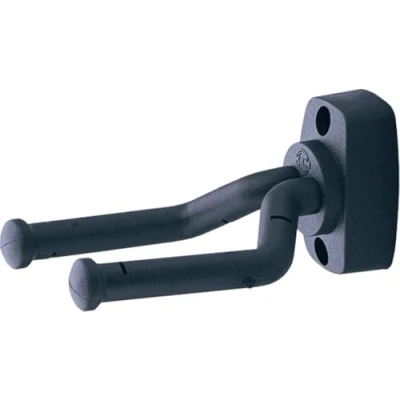Imagen de K&amp;M 16280 Soporte de pared universal para guitarra, negro móvil todos los clavijeros plástico