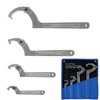 Imagen de CCLIFE 4 piezas Juego de Llave Gancho C Ajustable 19 170mm