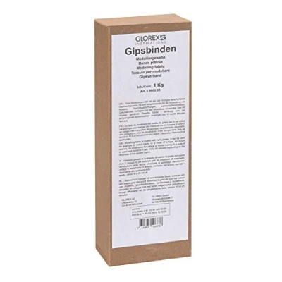 Imagen de Glorex Vendas de Yeso a Granel 1 kg Tela para modelar, White