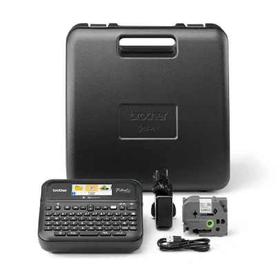 Imagen de Brother PTD610BTVP Rotuladora electrónica de sobremesa con Pantalla a Color, Teclado y conexión PC móvil