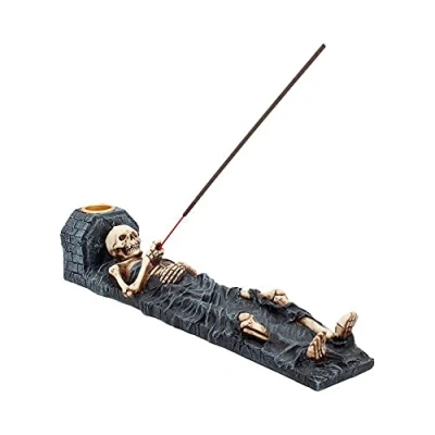 Imagen de Nemesis Now Ashes to Quemador de Incienso (32 cm), Color Negro
