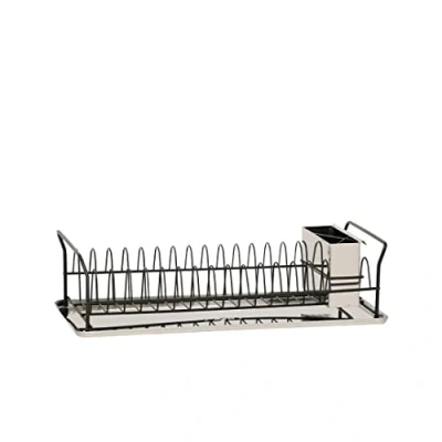 Imagen de Plint Escurreplatos de Acero Inoxidable con Recubrimiento en Polvo, Negro, L