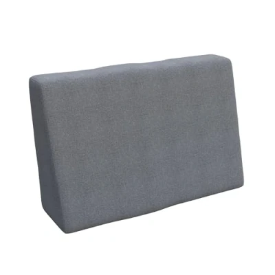Imagen de POKAR cojín Respaldo (Lateral) 60x40x20/10cm para Europalés/Europalet, jardín o terraza, sofá de paletas DYI, Espuma fría, Interior y Exterior, sin palés, Gris