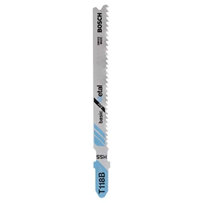 Imagen de Bosch 2 609 256 730 Hoja de sierra calar HSS, T 118 B (pack 2)