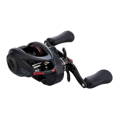 Imagen de Abu Garcia Low Profile Baitcast Reel, Carretes de Perfil bajo Revo Winch, Pesca Depredadores, Pescador Agua Dulce, Perca, Lucio, Zander, Negro, Robusto y Ligero, 9+1 Rodamientos,