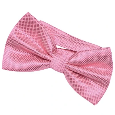Imagen de DonDon Pajarita para hombre de 12 x 6 cm ajustable y lista usar rosa I