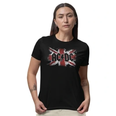 Imagen de AC/DC WOACDCRTS053 Camisetas, Negro, XXL para Mujer