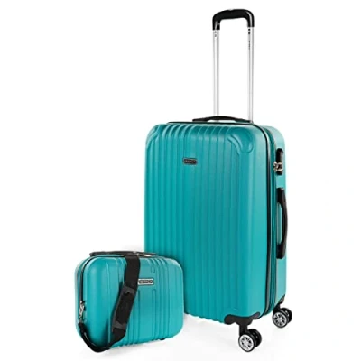 Imagen de ITACA Maletas Medianas Maleta Mediana 4 Ruedas, Viaje Mediana, De Viaje, Mediana. Candado con combinacion, Verde Menta