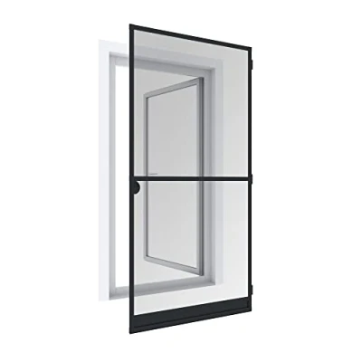 Imagen de Windhager Tensor Expert, mosquitera Marco de Aluminio para Puertas, acortable Individualmente, 100 x 210 cm, Antracita, 03903