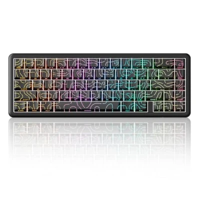 Imagen de ATTACK SHARK X65 HE Teclado Gaming Interruptores Magnéticos Rapid Trigger (Contornos Negros)