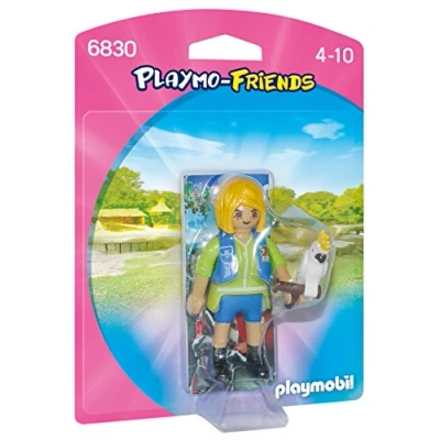 Imagen de PLAYMOBIL Playmo Friends Cuidador con Cacatúa Playsets de Figuras Juguete, Color Multicolor (6830)