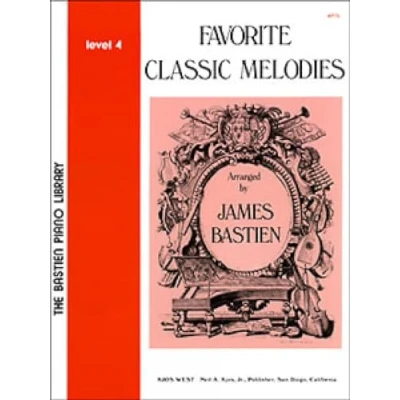 Imagen de Favorite Classic Melodies Level 4 (The Bastien Piano Library)
