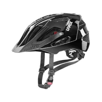 Imagen de uvex quatro, casco MTB seguro unisex, ajuste de talla individualizado, visera regulable, all black, 52 57 cm