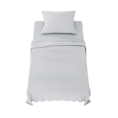 Imagen de Dreamzie Sabanas 90x190 cm Juego de 3 Piezas Poliéster Microfibra Cepillada Sabana Bajera, Encimera Cama y 1 Fundas Almohada (Sabanas 90, Gris Claro)