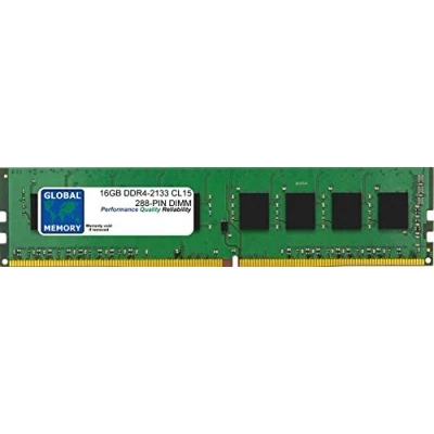 Imagen de GLOBAL MEMORY 16GB DDR4 2133MHz PC4 17000 288 PIN DIMM Memoria RAM para Ordenadores DE SOBREMESA/Placas Base