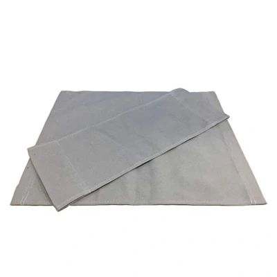 Imagen de perfk Respaldo Y Tela de Asiento para Silla/Taburete Director Cruzado Plegable, Gris, Individual